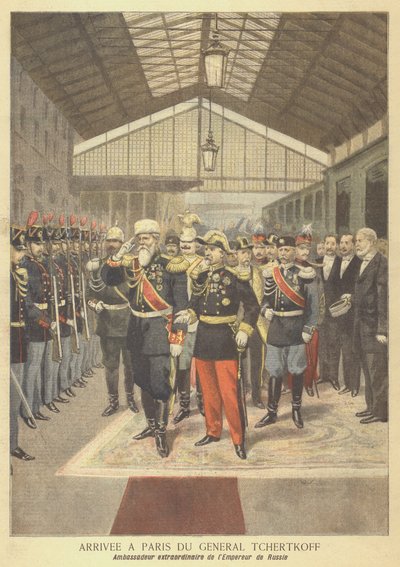 Arrivo a Parigi del Generale Chertkov, ambasciatore russo in Francia da French School